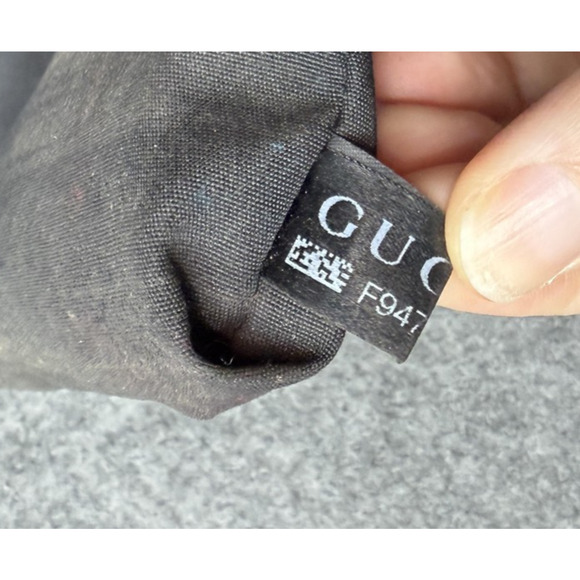 Gucci Tote Bag Womens Large Black GG Leather Monogram Italy Shoulder Handbag - Picture 14 of 16